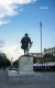 Monument in pedestrian street in Korça