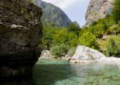 Crystal waters of Valbona river