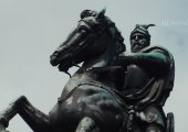 Monument of Scanderbeg in Kruja