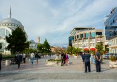 Pedestrian street in Shkodra