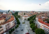 Pedestrian street in Korça