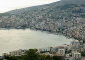 Aerial view of Saranda