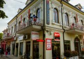 Typical building in Shkodra bazaar