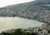 Aerial view of Saranda