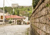 Inside the city of Gjirokastra